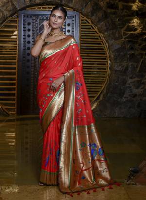 Attrective These Festive Wear Saree in Fine Colored.These Saree And Blouse is Fabricated On Banarasi Silk.Its Beautified With Weavon Jari & Meena Designer.