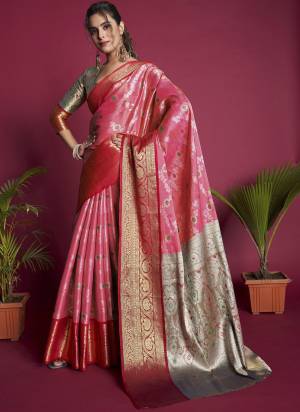 Attrective These Festive Wear Saree in Fine Colored.These Saree And Blouse is Fabricated On Kanjivaram Silk.Its Beautified With Weavon Jari & Meena Designer.