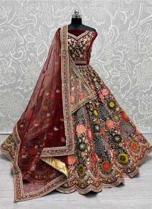 For A Designer Look,Grab These Lehenga Choli With 2 Dupatta in Fine Colored.These Lehenga And Choli Are Velvet And Dupatta Are Fabricated On Soft Net Pair.Its Beautified With Designer Fancy Patch Work,Multy Thread Embroidery,Diamond Work.