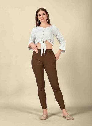 Attrective Looking These Beautiful Looking Readymade Pants.These Pants is Fabricated On Viscose Rayon Lycra.Its Beautified With Solid Color.