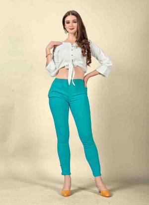 Attrective Looking These Beautiful Looking Readymade Pants.These Pants is Fabricated On Viscose Rayon Lycra.Its Beautified With Solid Color.