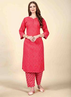 Grab These Beautiful Looking Readymade Kurti With Bottom.These Dress is Fabricated On Cotton Top And Bottom.Its Beautified With Designer Printed.