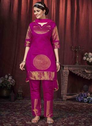 Grab This Readymade Plazzo Suits In Fine Color Top And Bottom Are Art Silk Fabricated And Georgette Dupatta.Its Beautified With Wevon Jari Designer. It Is Easy To Carry All Day Long. 