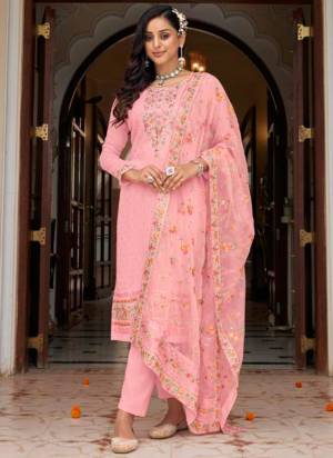 Garb These Salwar Suit in Fine Colored Pair With Bottom And Dupatta.These Top Are Faux Georgette And Bottom Are Fabricated On Santoon Pair With Soft Net Dupatta.Its Beautified With Santoon Inner.Its Beautified With Heavy Designer Embroidery With Diamond Work.