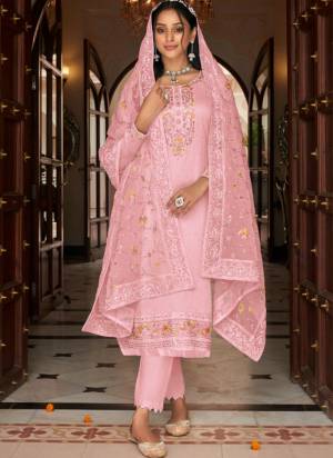 Garb These Salwar Suit in Fine Colored Pair With Bottom And Dupatta.These Top Are Faux Georgette And Bottom Are Fabricated On Santoon Pair With Soft Net Dupatta.Its Beautified With Santoon Inner.Its Beautified With Heavy Designer Embroidery With Diamond Work.