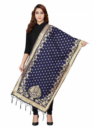 Grab These Beautiful Colored Dupatta.These Dupatta is Fabricated On Banarasi Silk.Its Beautified With Wevon Jacquard Designer.