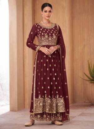 Attrective These Plazzo Suit in Fine Colored Pair With Bottom And Dupatta.These Top And Dupatta Are Fabricated On Georgette Pair With Georgette Bottom.Its Beautified With Santoon Inner.Its Beautified With Heavy Designer Sequance Embroidery Work.