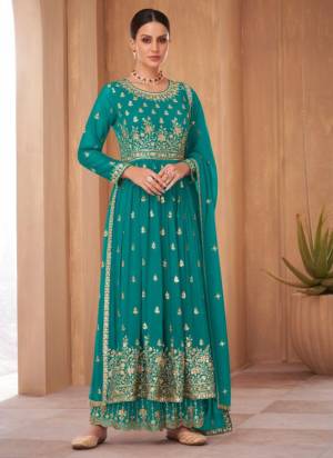 Attrective These Plazzo Suit in Fine Colored Pair With Bottom And Dupatta.These Top And Dupatta Are Fabricated On Georgette Pair With Georgette Bottom.Its Beautified With Santoon Inner.Its Beautified With Heavy Designer Sequance Embroidery Work.