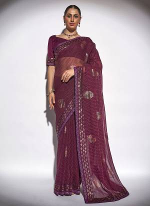 Grab These Party Wear Saree in Fine Colored.These Saree is Fabricated On Georgette Pair With Art Silk Blouse.Its Beautified With Designer Printed, Embroidery Work Border.