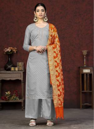 Grab These Salwar Suit in Fine Colored Pair With Bottom And Dupatta.These Top Are Banarasi Silk And Dupatta Are Fabricated On Banarasi Silk Pair With Santoon Bottom.Its Beautified With Wevon Jacquard Designer.