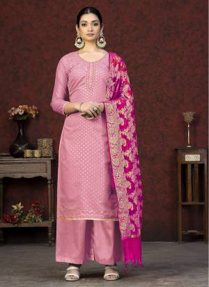 Grab These Salwar Suit in Fine Colored Pair With Bottom And Dupatta.These Top Are Banarasi Silk And Dupatta Are Fabricated On Banarasi Silk Pair With Santoon Bottom.Its Beautified With Wevon Jacquard Designer.