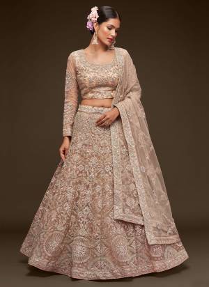 For A Designer Look,Grab These Lehenga Choli in Fine Colored.These Lehenga And Dupatta Are Fabricated On Soft Net Pair With Soft Net Blouse.Its Beautified With Designer Thread,Jari,Dori,Badla Embroidery Work.