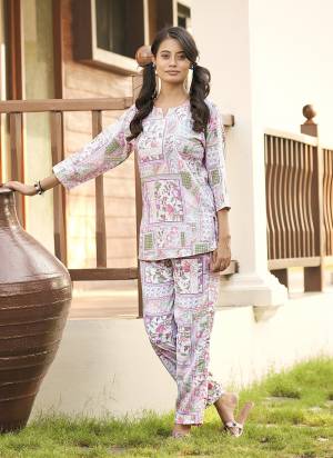 Grab These Beautiful Looking Readymade Top With Bottom.These Dress is Imported Fabricated On Top And Bottom.Its Beautified With Designer Printed.