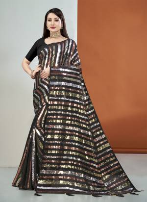 Attrective Look These Saree in Fine Colored.These Saree Are Georgette And Blouse is Art Silk Fabricated.Its Beautified With Heavy Sequance Designer Embroidery Work.