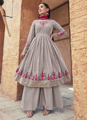 Grab These Beautiful Looking Designer Plazzo Suits.These Top And Bottom is Georgette And Dupatta Is Fabricated On Georgette.Its Beautified With Designer Thread And Sequance,Mirror Embroidery Work.