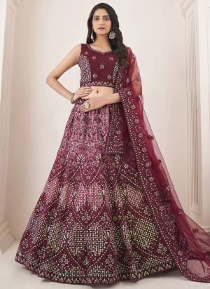 For A Designer Look,Grab These Lehenga Choli in Fine Colored.These Lehenga And Choli Are Fabricated On Soft Net Pair With Soft Net Dupatta.Its Beautified With Heavy Designer Embroidery,Zarkan Work.