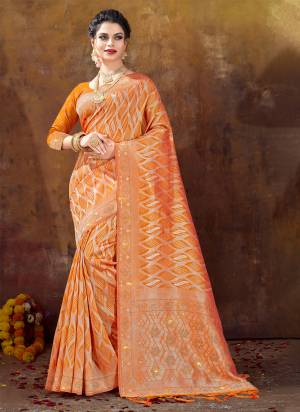 Attrective These Party Wear Saree in Fine Colored.These Saree And Blouse is Fabricated On Organza.Its Beautified With Weavon Designer.