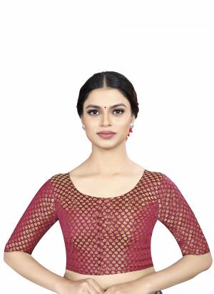 Grab These Beautiful Colored Readymade Blouse.Its Fabricated On Banarasi Silk Come With Jacquard Weaving Designer.Buy Now.