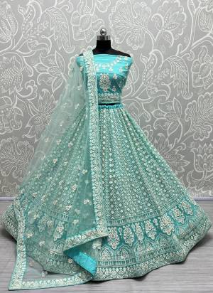 For A Fancy Heavy Designer Look,Grab These Lehenga Choli With Dupatta in Fine Colored.These Lehenga And Choli Are Net And Dupatta Are Fabricated On Soft Net Pair.Its Beautified With Designer Fancy Multy Thread, Sequance Embroidery Work.