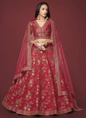 For A Designer Look,Grab These Lehenga Choli in Fine Colored.These Lehenga And Blouse Are Slub Slik With Soft Net Dupatta.