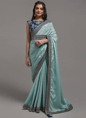 Look These Saree in Fine Colored.These Saree Are Chinon And Blouse is Fabricated On Dupion Pair.Its Beautified With Designer Sequance Embroidery Work.