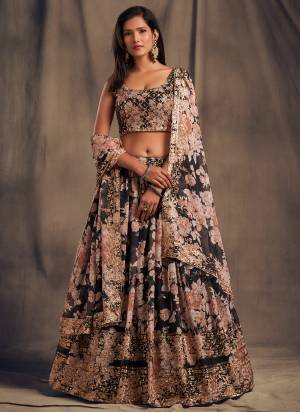 For A Designer Look,Grab These Lehenga Choli in Fine Colored.These Lehenga And Blouse Are Fabricated On Organza Pair With Organza Dupatta.Its Beautified With Designer Printed With Jari,Sequance Embroidery Work.