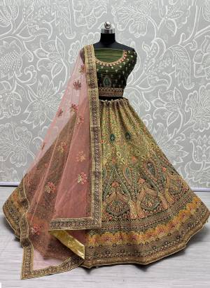 For A Fancy Heavy Designer Look,Grab These Lehenga Choli With Dupatta in Fine Colored.These Lehenga And Choli Are Bridal Net And Dupatta Are Fabricated On Soft Net Pair.Its Beautified With Designer Fancy Multy Thread, Sequance,Dori Embroidery,Diamond Work.