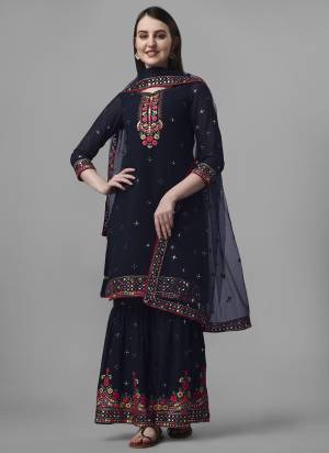 Garb These Salwar Suit in Fine Colored Pair With Bottom And Dupatta.These Top Are Faux Georgette And Bottom Are Fabricated On Faux Georgette Pair With Soft Net Dupatta.Its Beautified With Santoon Inner.Its Beautified With Heavy Designer Embroidery Work.