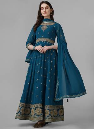 Garb These Salwar Suit in Fine Colored Pair With Bottom And Dupatta.These Top Are Faux Georgette And Bottom Are Fabricated On Santoon Pair With Faux Georgette Dupatta.Its Beautified With Santoon Inner.Its Beautified With Heavy Designer Embroidery Work.