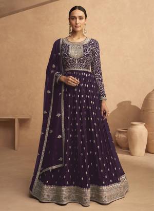 Garb These Designer Anarkali Suits in Fine Colored Pair With Dupatta.These Top Are Faux Georgette And Dupatta Are Fabricated On Faux Georgette Pair With Faux Georgette Bottom.Its Beautified With Heavy Designer Floral Sequance Embroidery Work.