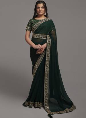 GarbThese Saree in Fine Colored.These Saree Are Chiffon And Blouse is Fabricated On Dupion Pair.Its Beautified With Designer Heavy Jari,Sequance Embroidery Work Lace Border And Blouse.