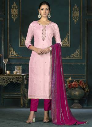 Grab These Suit in Fine Colored Pair With Bottom And Dupatta.These Top Are Cambric Cotton And Dupatta Are Fabricated On Soft Banarasi Pair With Cotton Bottom.Its Beautified With Wevon Designer With Embroidery Work.