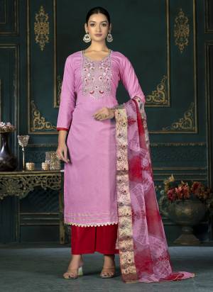 Grab These Suit in Fine Colored Pair With Bottom And Dupatta.These Top Are Cambric Cotton And Dupatta Are Fabricated On Soft Banarasi Pair With Cotton Bottom.Its Beautified With Wevon Designer With Embroidery Work.