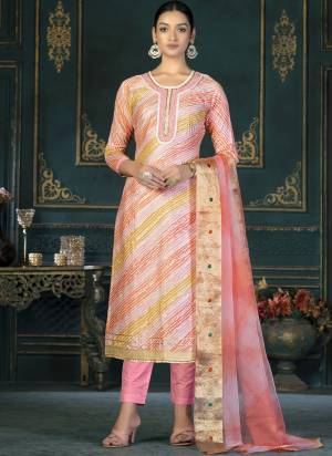 Grab These Suit in Fine Colored Pair With Bottom And Dupatta.These Top Are Jam Cotton And Dupatta Are Fabricated On Organza Pair With Cotton Bottom.Its Beautified With Designer Perinted With Hand Work.