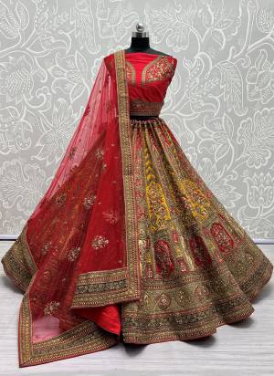 For A Fancy Designer Look,Grab These Lehenga Choli With Dupatta in Fine Colored.These Lehenga And Choli Are Silk And Dupatta Are Fabricated On Soft Net Pair.Its Beautified With Designer Fancy Multy Thread,Sequance,Dori Embroidery,Diamond Work.