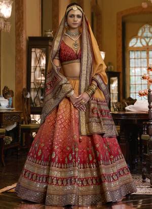 For A Fancy Designer Look,Grab These Lehenga Choli With Dupatta in Fine Colored.These Lehenga And Choli Are Rajwadi Silk And Dupatta Are Fabricated On Rajwadi Silk Pair.Its Beautified With Designer Printed With Mirror Embroidery Work.