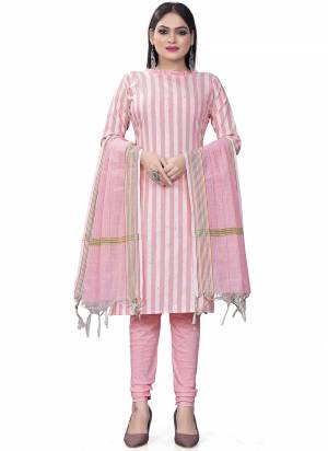 Garb This Suits In Lovely Color.Its Pretty Top Is Cotton Based Paired Bottom Cotton And Cotton Fabricated Dupatta Are Wevon Designer. Which Gives An Attractive To The Dress.