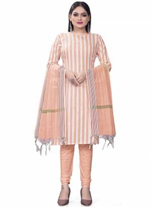 Garb This Suits In Lovely Color.Its Pretty Top Is Cotton Based Paired Bottom Cotton And Cotton Fabricated Dupatta Are Wevon Designer. Which Gives An Attractive To The Dress.