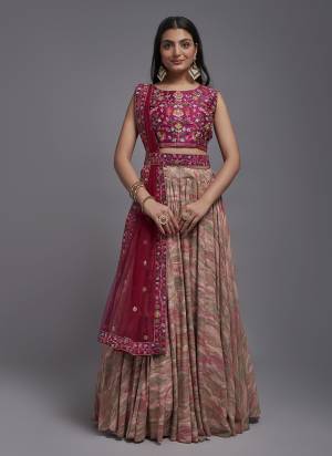 Grab These Beautiful Colored Lehenga Choli.These Lehenga Are Viscose and Dupatta Are Fabricated On Net Pair With Art Silk Blouse.Its Beautified With Heavy Thread,Sequance Embroidery Work.