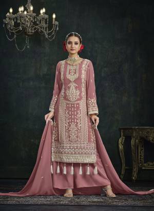 Grab These Plazzo Suit in Fine Colored Pair With Bottom And Dupatta.These Top And Dupatta Are Fabricated On Faux Georgette Pair With Santoon Bottom.Its Beautified With Santoon Inner.Its Beautified With Designer Heavy Embroidery Work.