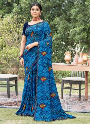 Attrective These Printed Designer Saree in Fine Colored.These Saree Are Georgette And Blouse is Fabricated On Georgette Pair.