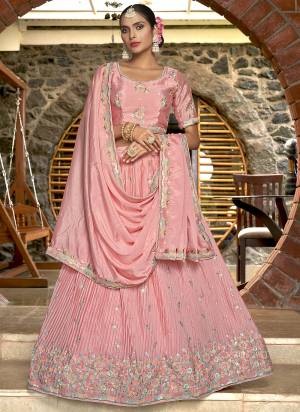 For A Designer Look,Grab These Lehenga Choli in Fine Colored.These Lehenga And Dupatta Are Fabricated On Chinon Pair With Chinon Blouse.Its Beautified With Designer Thread, Sequance Embroidery Work.