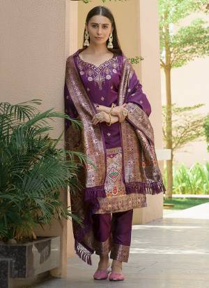 Attrective These Designer Suit in Fine Colored Pair With Bottom And Dupatta.