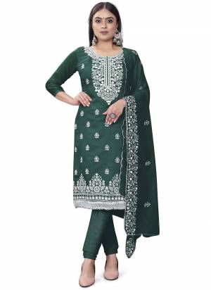 Grab These Suit in Fine Colored Pair With Bottom And Dupatta.These Top Are Chanderi Cotton And Dupatta Are Fabricated On Chanderi Cotton Pair With Micro Bottom.Its Beautified With Designer Embroidery Work.