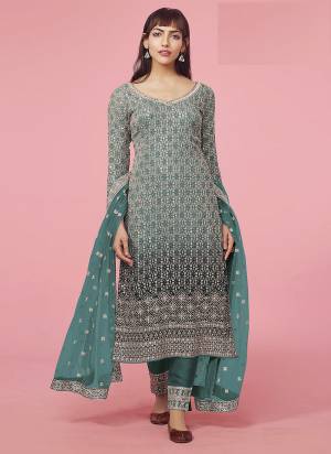 Garb These Designer Suits in Fine Colored Pair With Dupatta.These Top And Dupatta Are Fabricated On Faux Georgette Pair With Santoon Bottom.Its Beautified With Heavy Designer Embroidery Work.