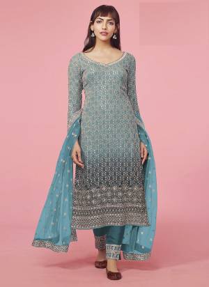 Garb These Designer Suits in Fine Colored Pair With Dupatta.These Top And Dupatta Are Fabricated On Faux Georgette Pair With Santoon Bottom.Its Beautified With Heavy Designer Embroidery Work.