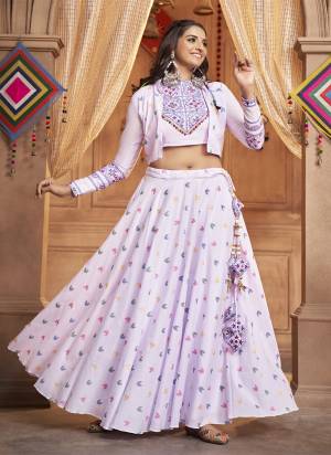 Attrective These Navratri Special Lehenga Choli With Koti in Fine Colored.These Lehenga And Blouse Are Cotton And Koti Are Fabricated On Cotton.Its Beautified With Heavy Mirror,Thread Embroidery Work.