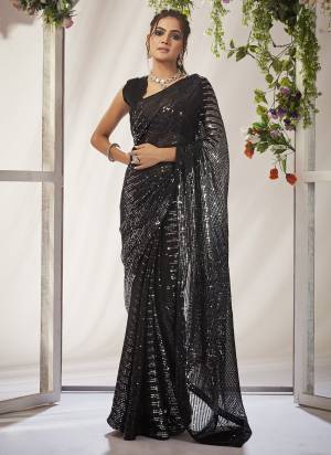 Attrective Looking These Party Wear Saree in Fine Colored.These Saree Are Georgette And Blouse is Fabricated On Art Silk Pair.Its Beautified With Designer Sequance Embroidery Work.