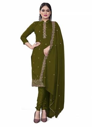 Attrective This Suits In Lovely Color.Its Pretty Top Is Silk Based Paired Bottom Santoon And Silk Fabricated Dupatta Are Designer Sequance Embroidery Work. Which Gives An Attractive To The Dress.