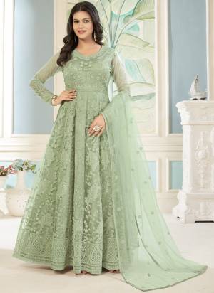 Grab These Suit in Fine Colored Pair With Bottom And Dupatta.These Top And Dupatta Are Fabricated On Butterfly Net Pair With Japan Satin Bottom.Its Beautified With Japan Satin Bottom.Its Beautified With Heavy Designer Sequance Embroidery Work.